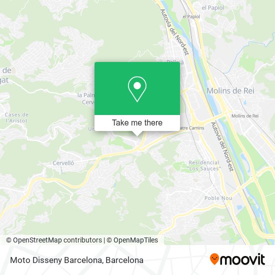 mapa Moto Disseny Barcelona
