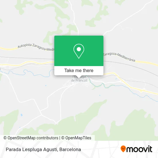 Parada Lespluga Agusti map