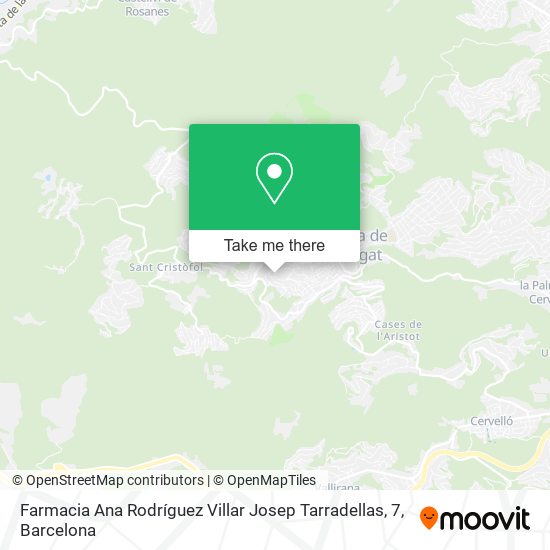 Farmacia Ana Rodríguez Villar Josep Tarradellas, 7 map