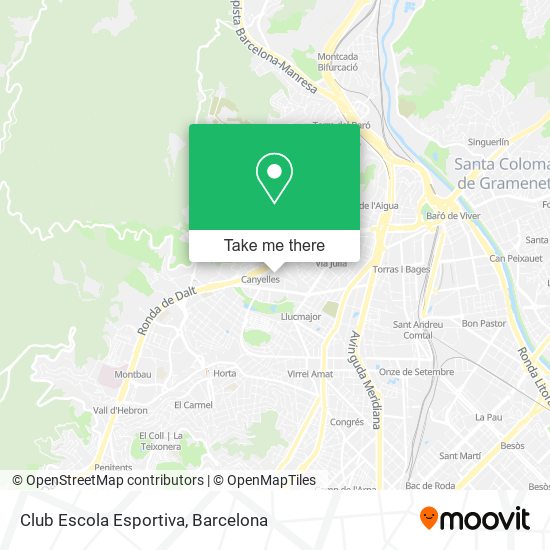 Club Escola Esportiva map