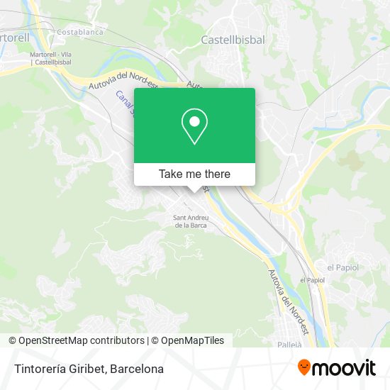 Tintorería Giribet map
