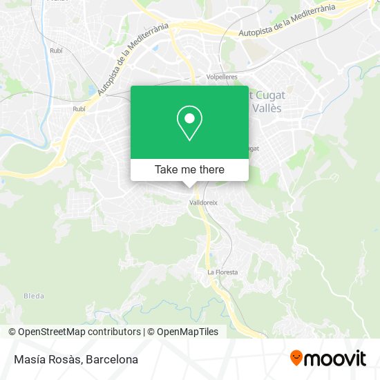 Masía Rosàs map