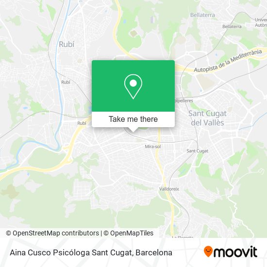 Aina Cusco Psicóloga Sant Cugat map