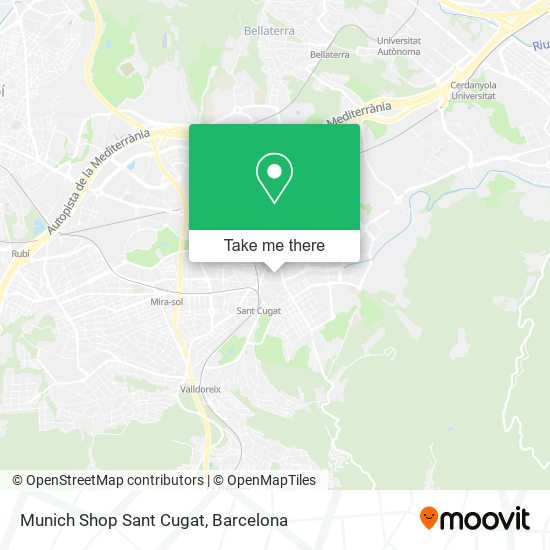 Munich Shop Sant Cugat map