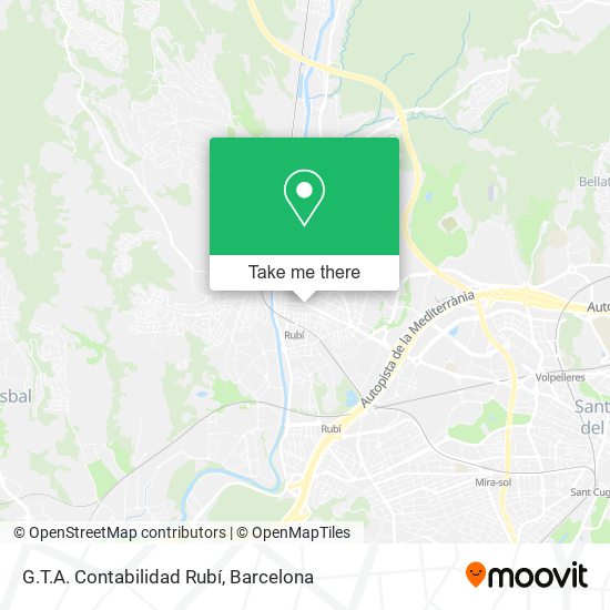 G.T.A. Contabilidad Rubí map