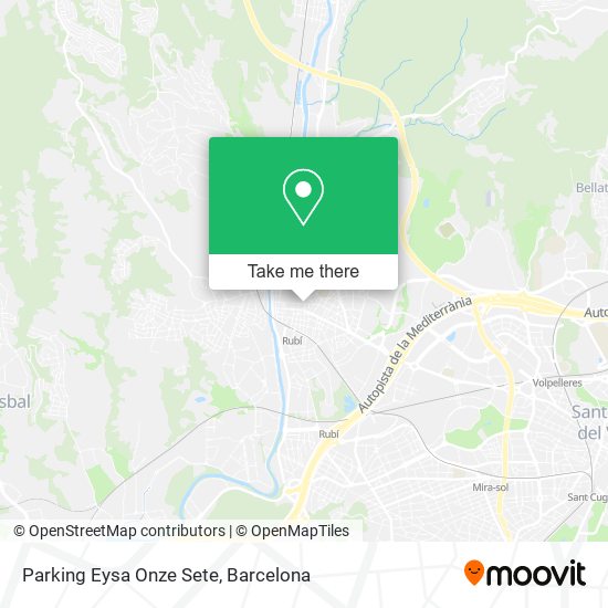 Parking Eysa Onze Sete map