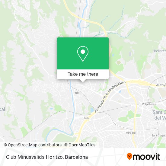 mapa Club Minusvalids Horitzo