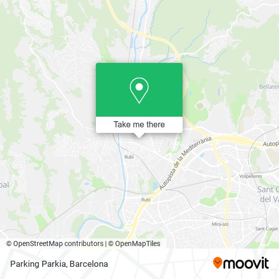 mapa Parking Parkia