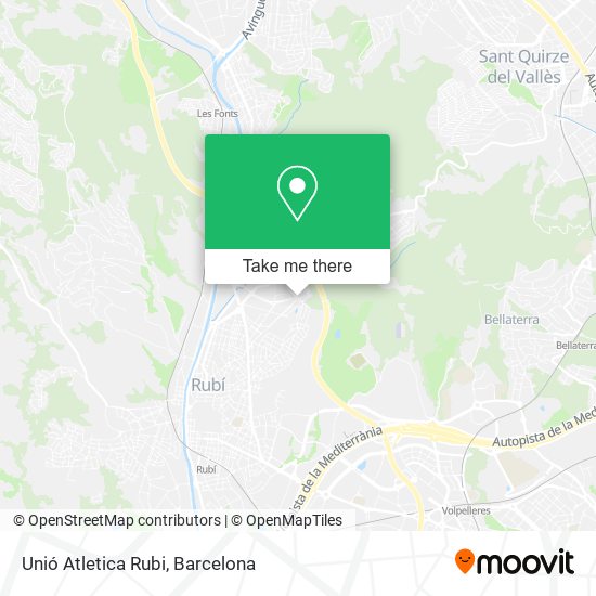 Unió Atletica Rubi map