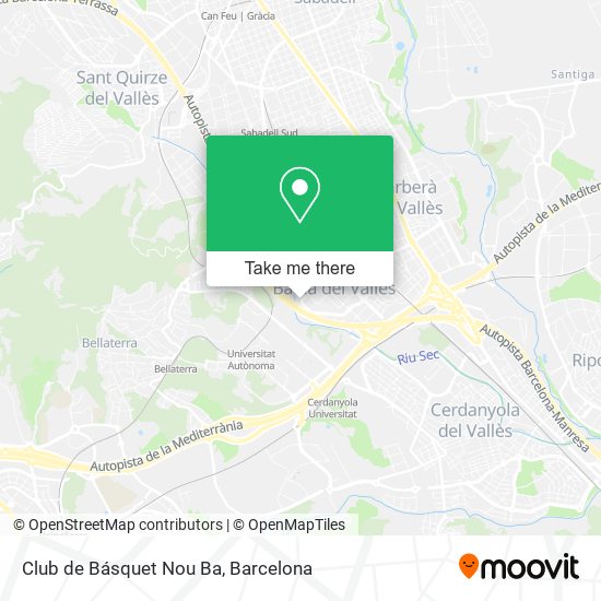 Club de Básquet Nou Ba map