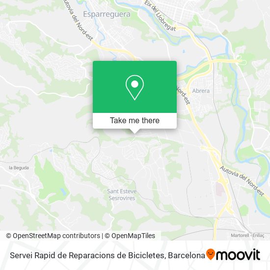 Servei Rapid de Reparacions de Bicicletes map