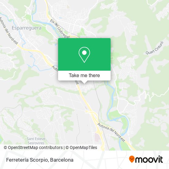 Ferretería Scorpio map