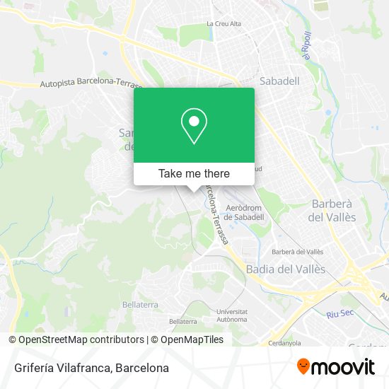 Grifería Vilafranca map