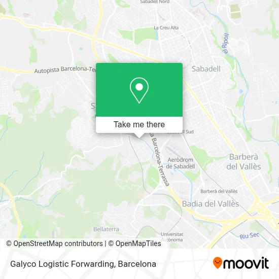 Galyco Logistic Forwarding map