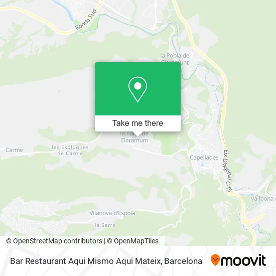 Bar Restaurant Aqui Mismo Aqui Mateix map