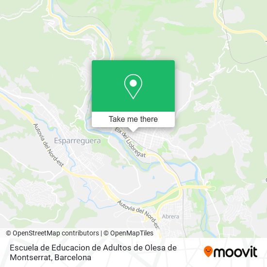 Escuela de Educacion de Adultos de Olesa de Montserrat map
