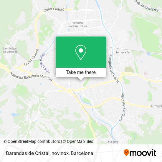 mapa Barandas de Cristal, novinox