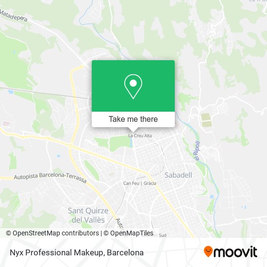Nyx Professional Makeup map