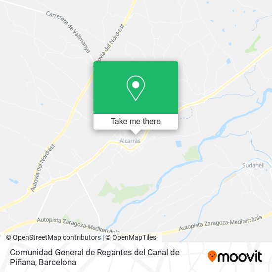 Comunidad General de Regantes del Canal de Piñana map