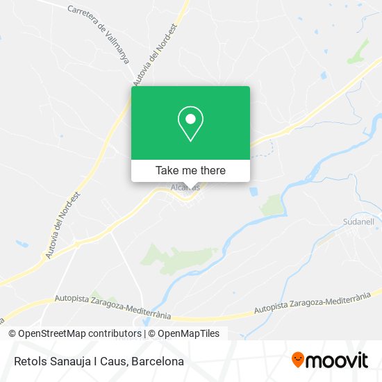 Retols Sanauja I Caus map