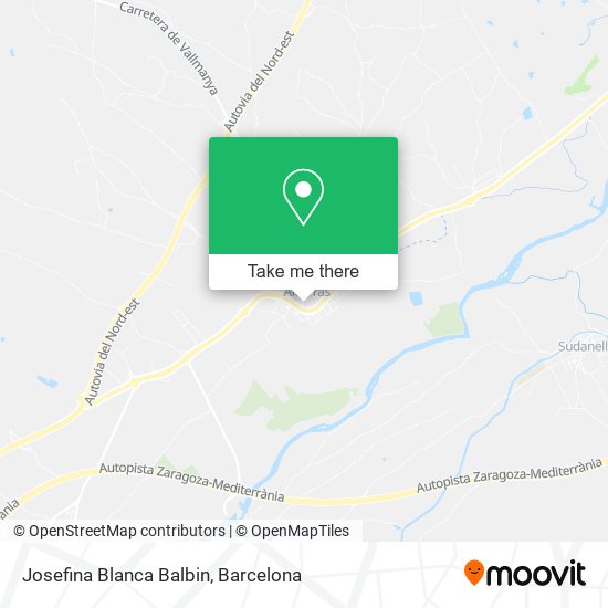 Josefina Blanca Balbin map