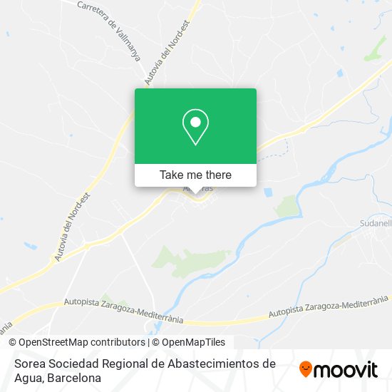 Sorea Sociedad Regional de Abastecimientos de Agua map