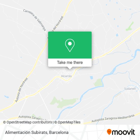 Alimentación Subirats map