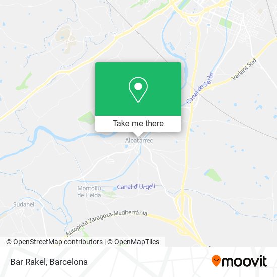 Bar Rakel map