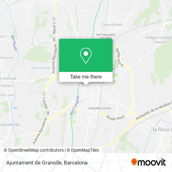 Ajuntament de Granolle map