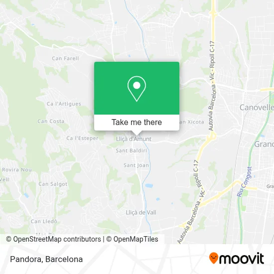 Pandora map
