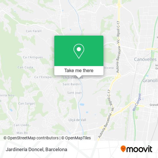 Jardinería Doncel map