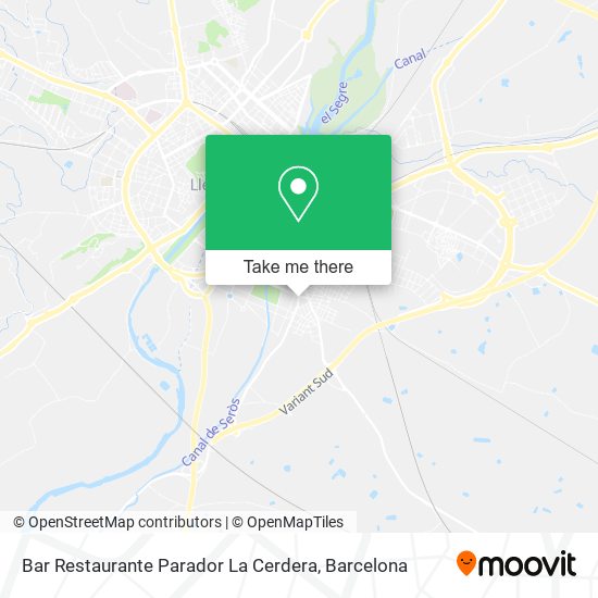 Bar Restaurante Parador La Cerdera map