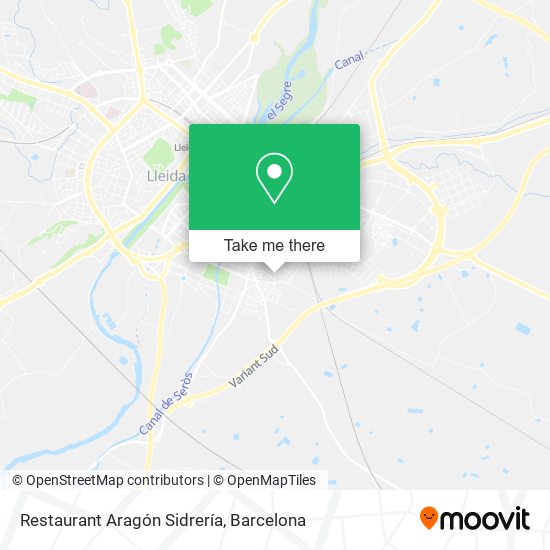 Restaurant Aragón Sidrería map