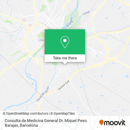 Consulta de Medicina General Dr. Miquel Peso Barajas map