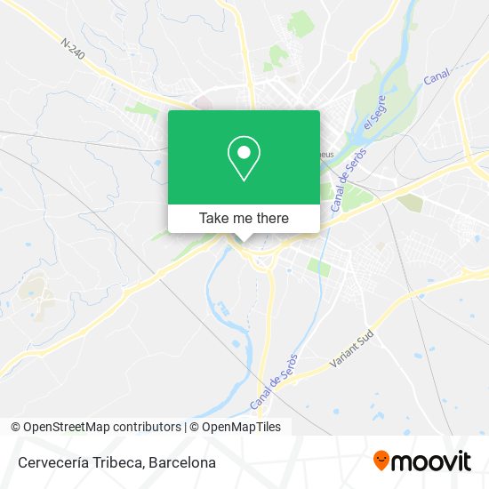 Cervecería Tribeca map