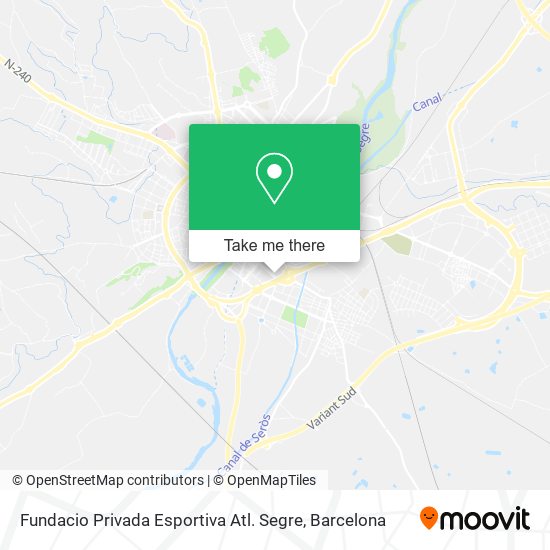 Fundacio Privada Esportiva Atl. Segre map