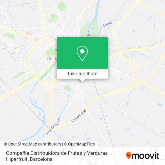 Compañía Distribuidora de Frutas y Verduras Hiperfruit map