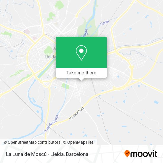 La Luna de Moscú - Lleida map