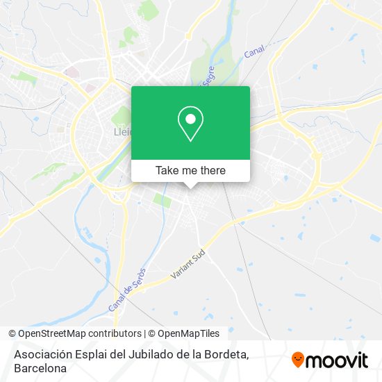 Asociación Esplai del Jubilado de la Bordeta map