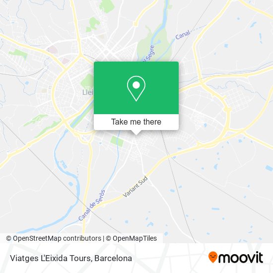 Viatges L'Eixida Tours map