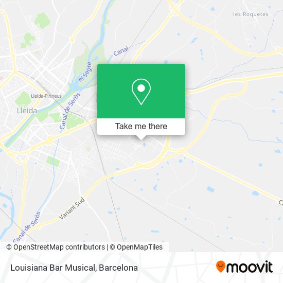 Louisiana Bar Musical map