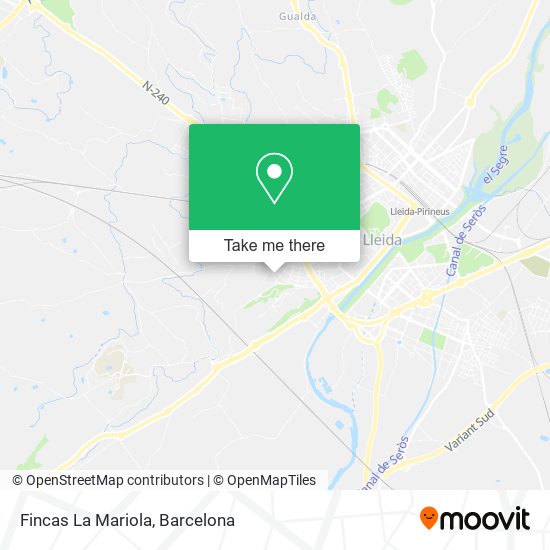 mapa Fincas La Mariola