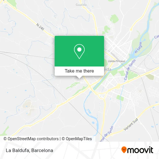 La Baldufa map