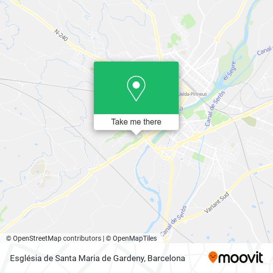 Església de Santa Maria de Gardeny map