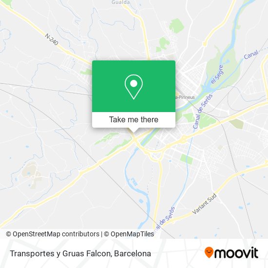 Transportes y Gruas Falcon map