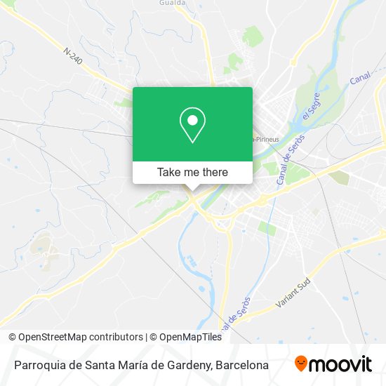 Parroquia de Santa María de Gardeny map