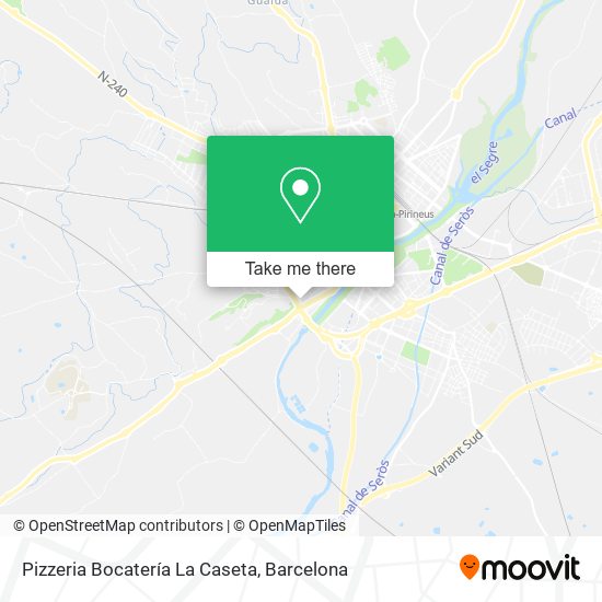 Pizzeria Bocatería La Caseta map