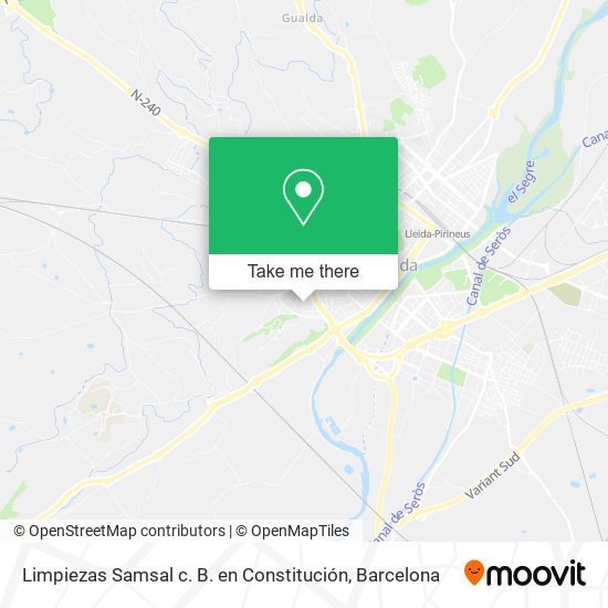 Limpiezas Samsal c. B. en Constitución map