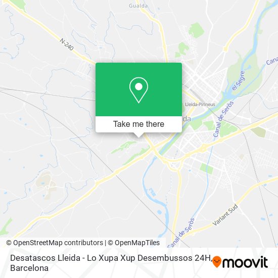 Desatascos Lleida - Lo Xupa Xup Desembussos 24H map