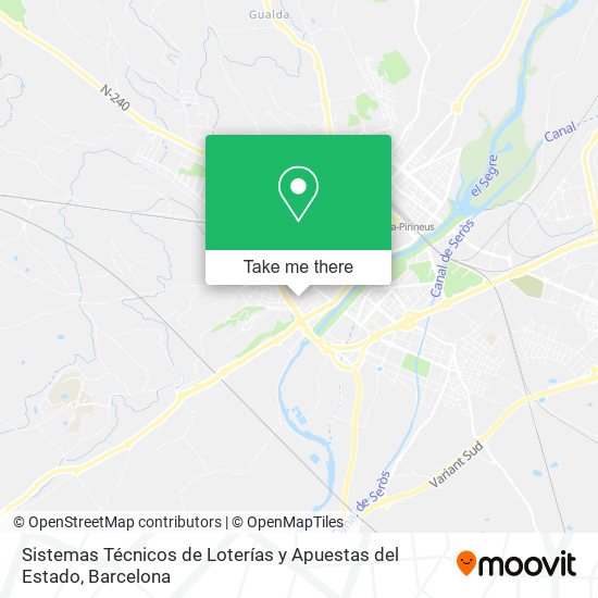 Sistemas Técnicos de Loterías y Apuestas del Estado map